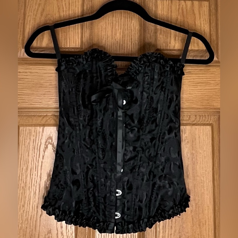 Elegant Black Women's Corset Top